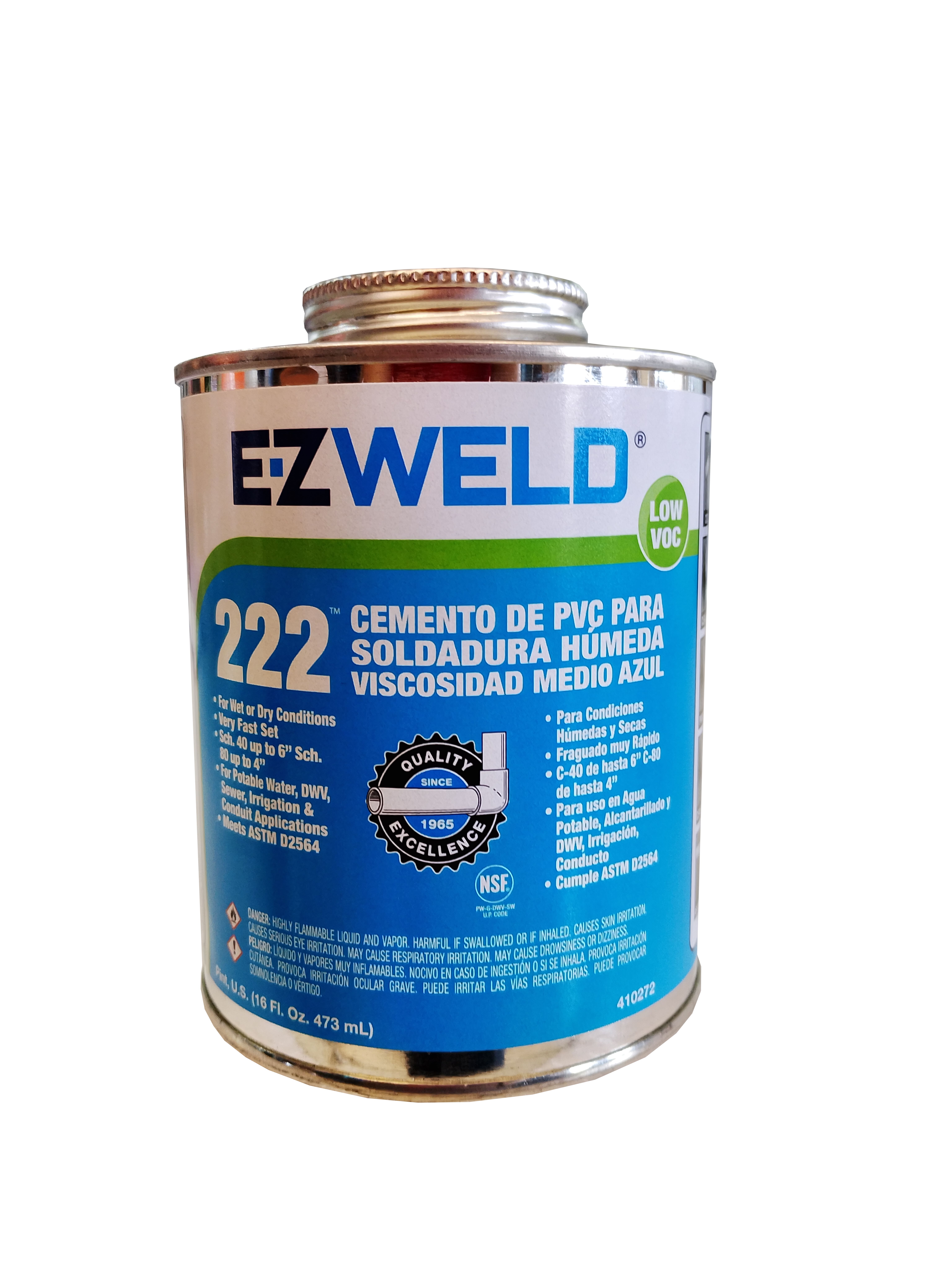 PEGAMENTO EZ-WELD 222 COLOR AZUL 