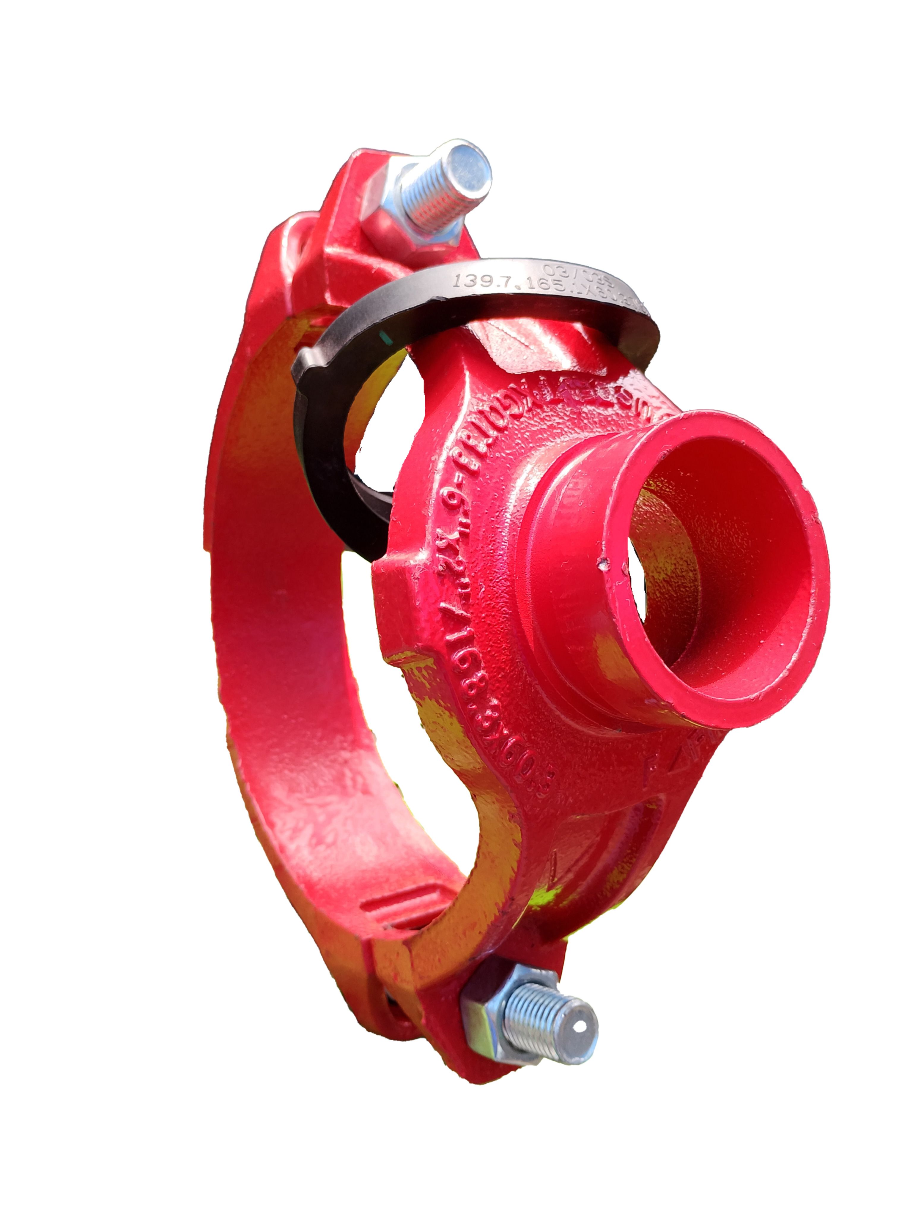 TEE MECANICA RANURDA DE 6" X 2" 